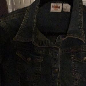 Jean Denim jacket hard rock.